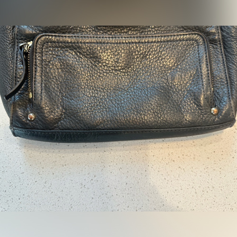 Kate Spade Baxter Street Sevilla Leather Crossbody Purse, Asphalt/Black - Picture 6 of 12